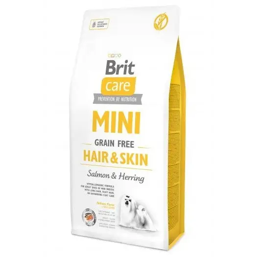 BRIT Care Mini Hair&Skin Salmon&Herring - dry dog food - 7 kg - Dry foodDLP-KAS<<<For the dogDLP<<<ActionPL