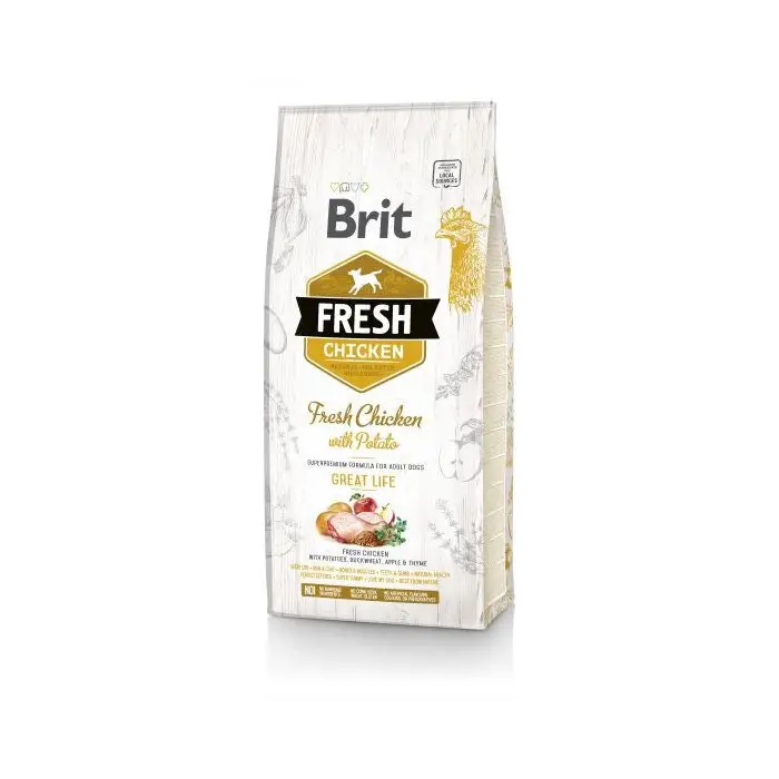 Brit Fresh 12 kg Adult Apple Buckwheat Chicken Potato - Dry foodDLP-KAS<<<For the dogDLP<<<ActionPL