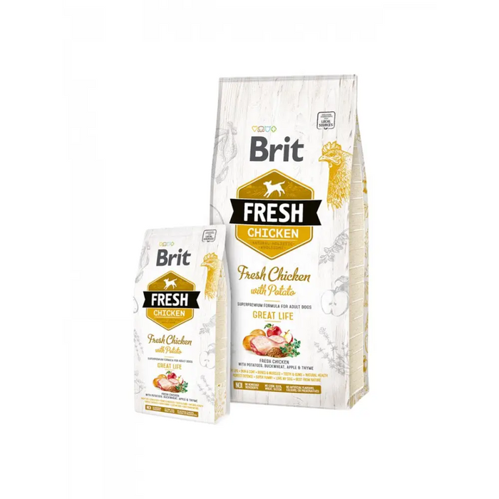 Brit Fresh 12 kg Adult Apple Buckwheat Chicken Potato - Dry foodDLP-KAS<<<For the dogDLP<<<ActionPL