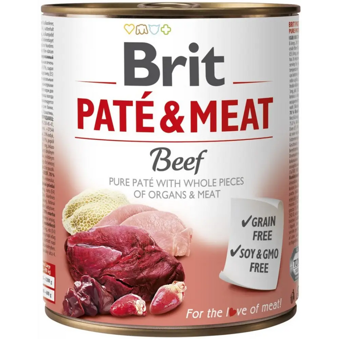 BRIT Paté & Meat with Beef - wet dog food - 800g - Wet foodDLP-KAM<<<For the dogDLP<<<ActionPL