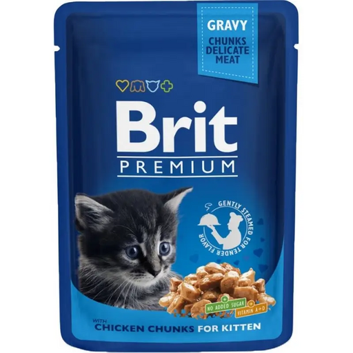 BRIT Premium Cat Kitten Chicken - wet cat food - 100g - Wet foodDLK-KAM<<<For the catDLK<<<ActionPL