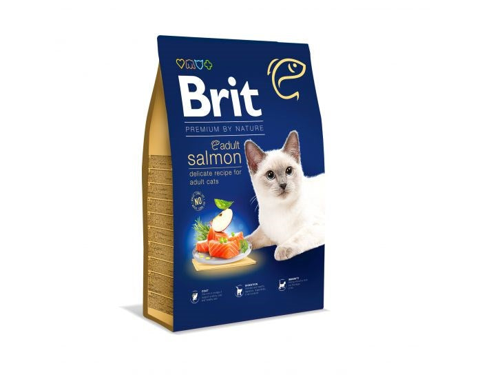 Dry cat food BRIT PREMIUM BY NATURE ADULT Salmon 1,5 kg