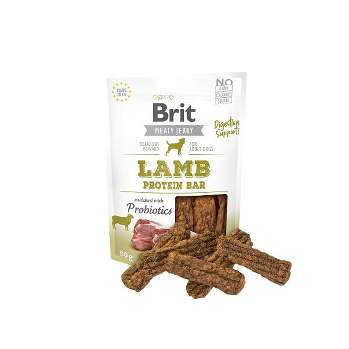 Fodder Brit Jerky Lamb Protein Bar Chicken Lamb 80 g