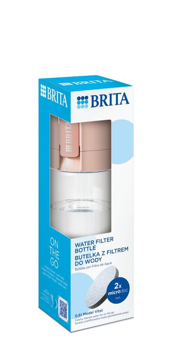 Brita Vital peach 2-disc filter bottle