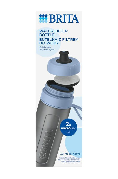Brita Active blue 2-disc filter bottle