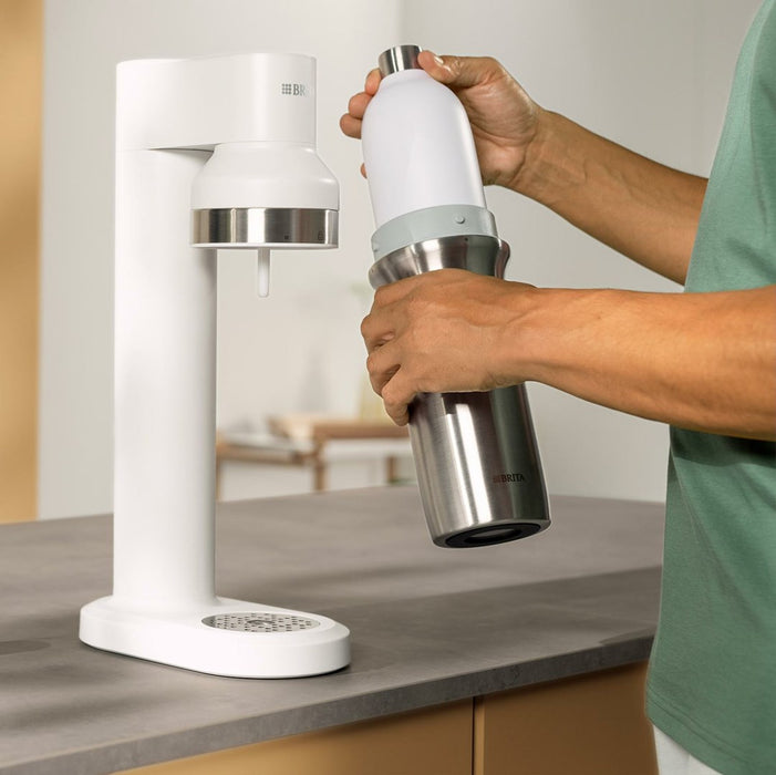 Brita sodaTRIO bottle (1 l; white)
