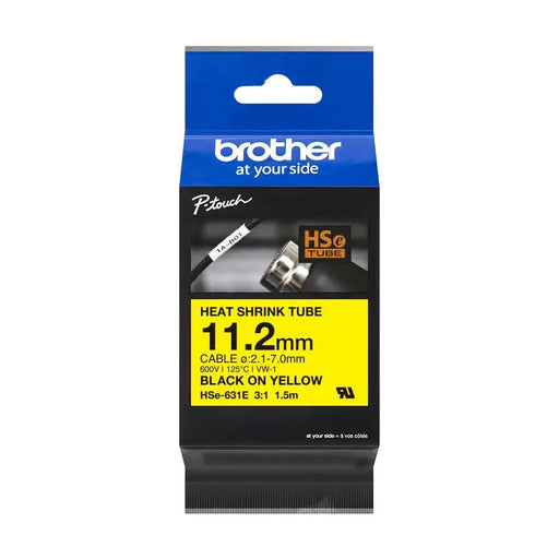 BROTHER Heat Shrink Tube Black on Yellow 11.2mm - Ленти и Етикети<<<Консумативи - Принтер за етикети<<<Печат Сканиране