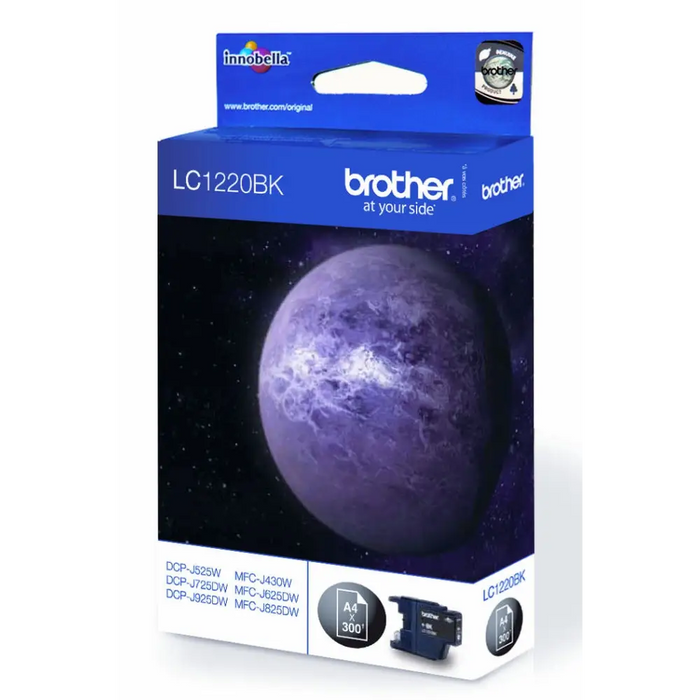BROTHER LC-1220 ink cartridge black standard capacity 300 pages 1-pack - Мастила и Мастилени глави<<<Консумативи