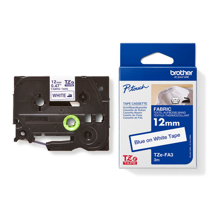 TEXTILE TAPE 12MM WHITE 3M BROTHER TZE-FA3