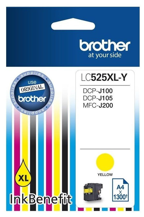 Brother LC-525 XL Yellow Ink Cartridge High Yield