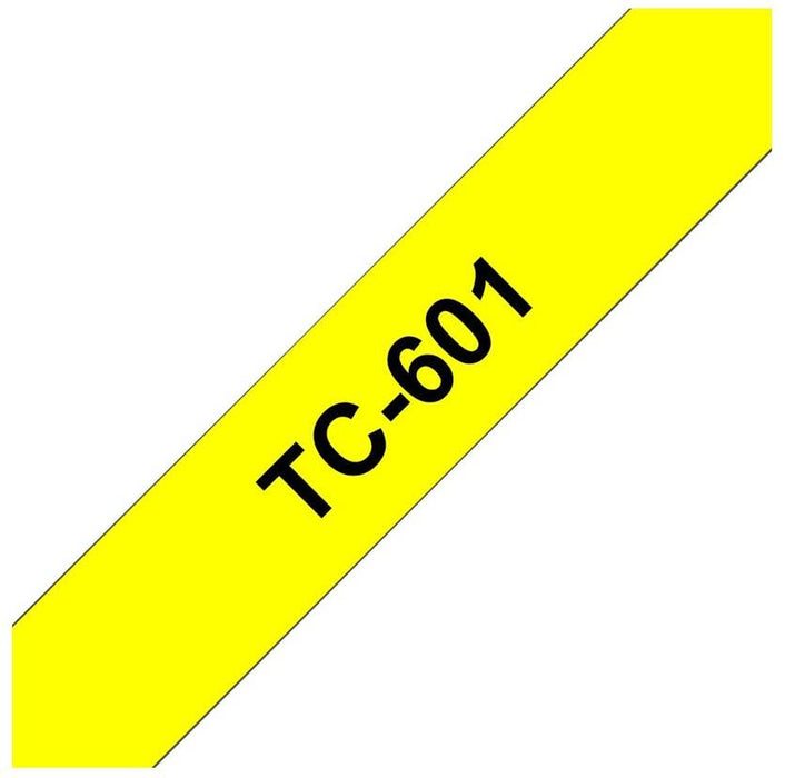 BROTHER P-Touch TC-601 black on yellow 12mm
