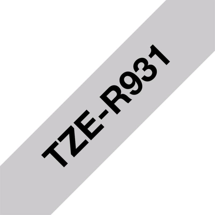 BROTHER P-Touch 12mm light grey/gold ribbon tape