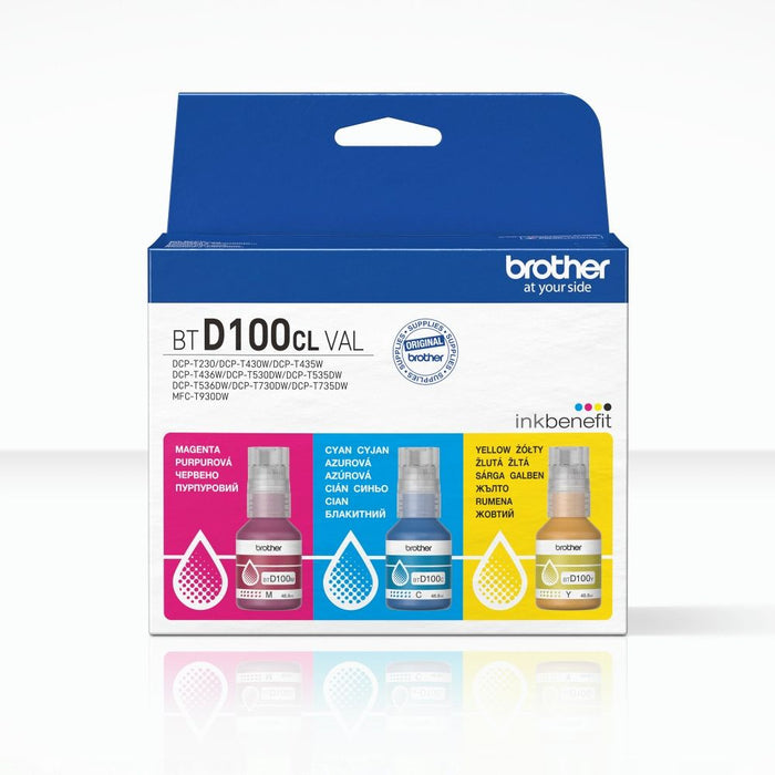 Brother BTD100CLVAL Brother Coloured Multipack Ink Bottles