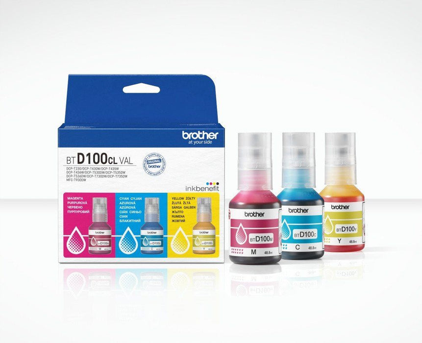 Brother BTD100CLVAL Brother Coloured Multipack Ink Bottles