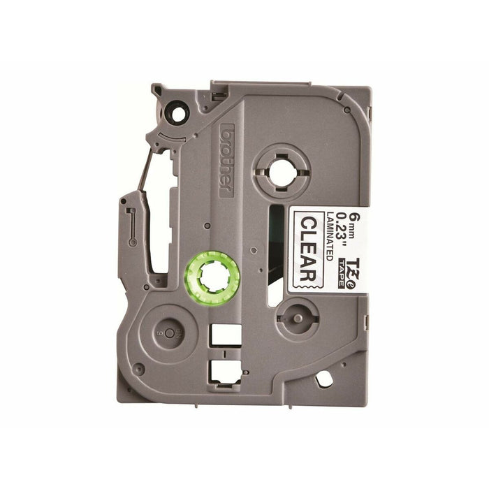 Brother TZe-111 Tape Black on Clear, Laminated, 6mm - Eco