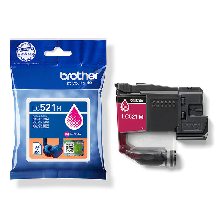 Original Ink Cartridge Brother LC521M Magenta