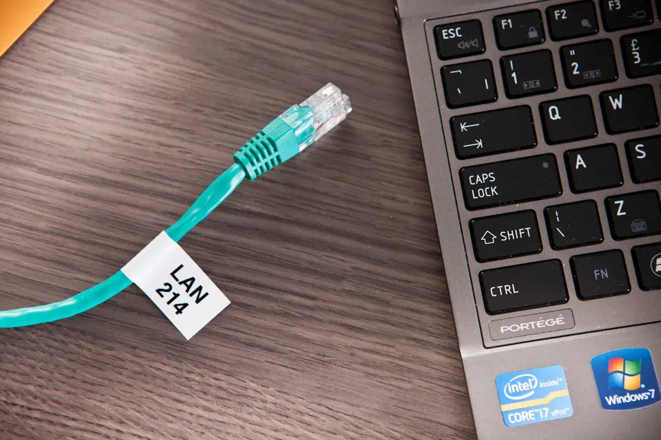 Brother TZe-FX241 Tape, Black on White, Flexible, 18mm, 8m