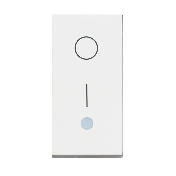 DOUBLE KEY. 1 MOD. 16A LED WHITE BTICINO CLASSIA