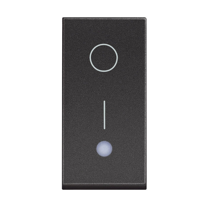 KEY SERIAL 1 MODE 16A LED BLACK BTICINO CLASSIA