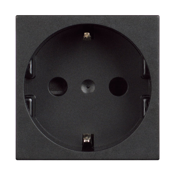 SHUKO 2R+E BLACK BTICINO CLASSIA