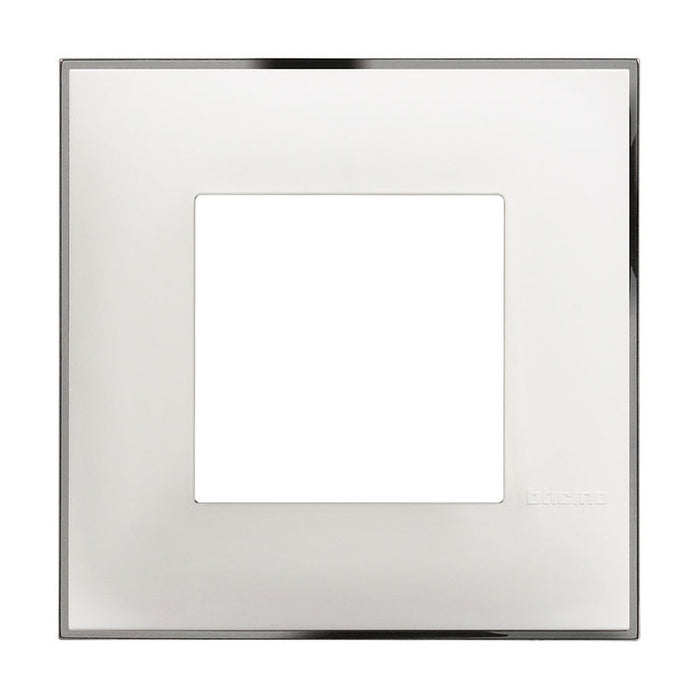 FRAME SINGLE WHITE WITH CHROME BTICINO CLASSIA