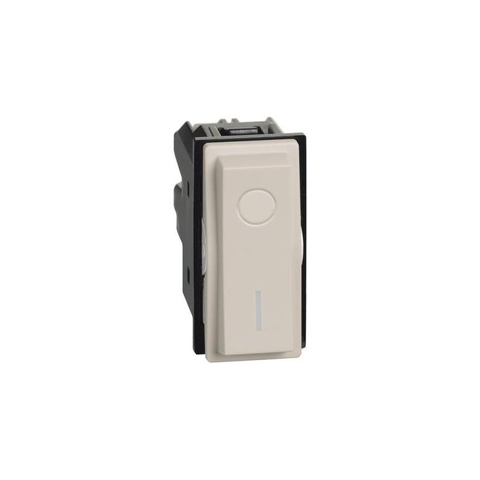 DOUBLE-POLE SWITCH LN KM4002 16A 1M LIVING NOW BITICINO - CREAM