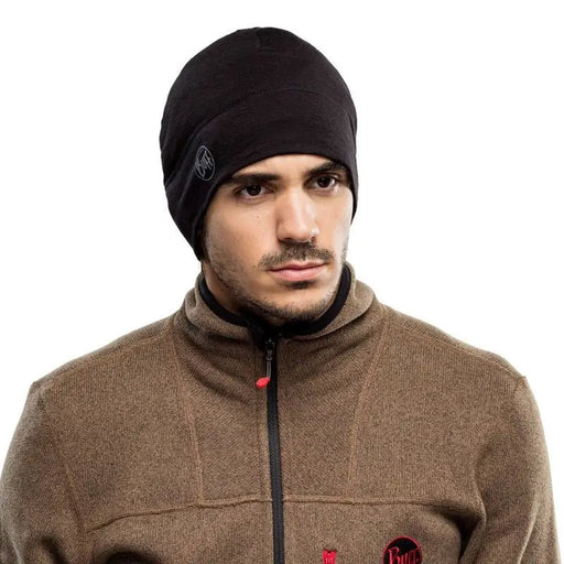 BUFF MERINO LIGHTWEIGHT BEANIE SOLID BLACK onesize cap Standard - HeadwearODM-NGL<<<Military clothingODM<<<ActionPL