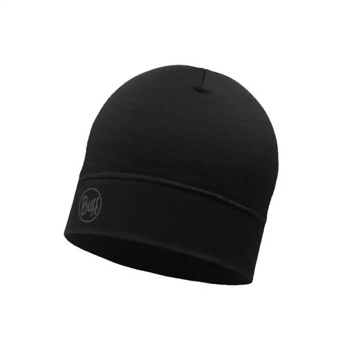 BUFF MERINO LIGHTWEIGHT BEANIE SOLID BLACK onesize cap Standard - HeadwearODM-NGL<<<Military clothingODM<<<ActionPL