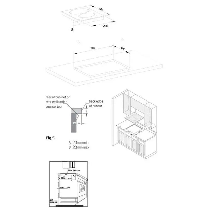 Built-in ceramic hob Crown VCP 32D Electric - Kерамичен плот<<<Плотове<<<Уреди за вграждане<<<ZoraSite