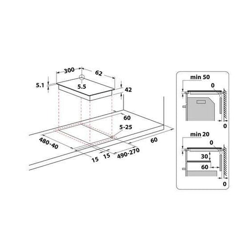 Built-in hob Whirlpool WRD 6030 B - Стъклокерамични плотове<<<Плотове за вграждане<<<Уреди за