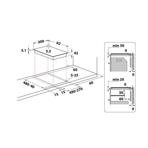 Built-in hob Whirlpool WRD 6030 B - Стъклокерамични плотове<<<Плотове за вграждане<<<Уреди за