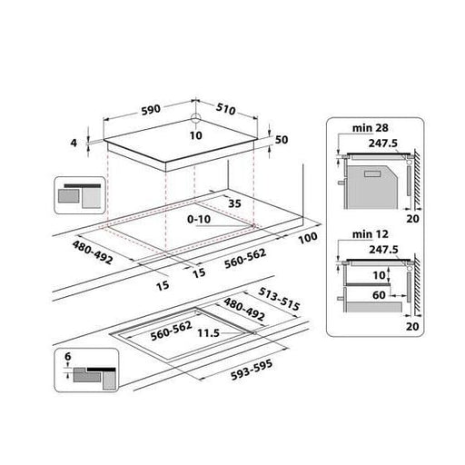 Built-in hob Whirlpool WS Q5760 NE - Индукционни плотове<<<Плотове за вграждане<<<Уреди за
