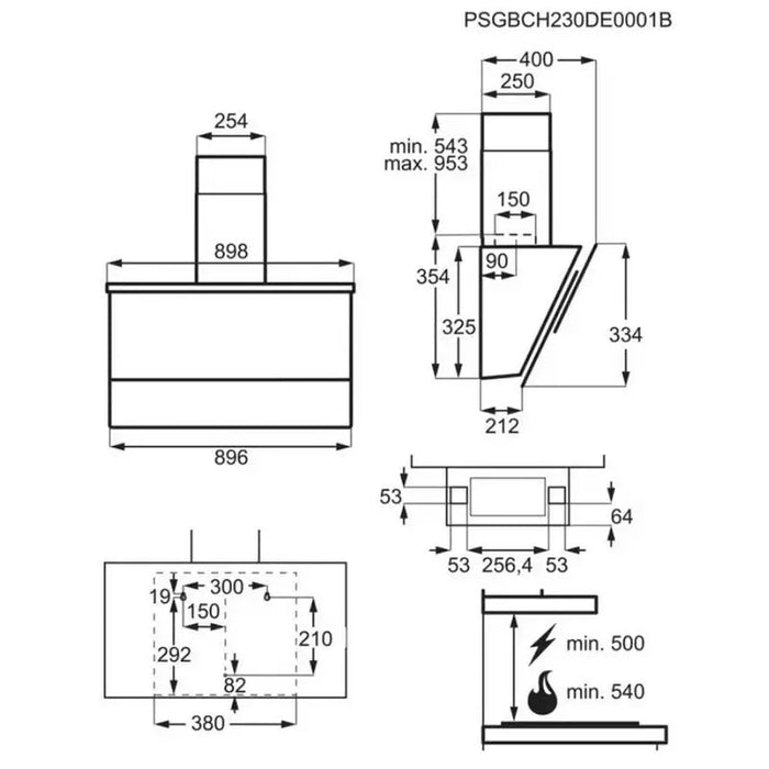 Built-in hood AEG DVE5962HB - Абсорбатори<<<Уреди за вграждане<<<ZoraSite