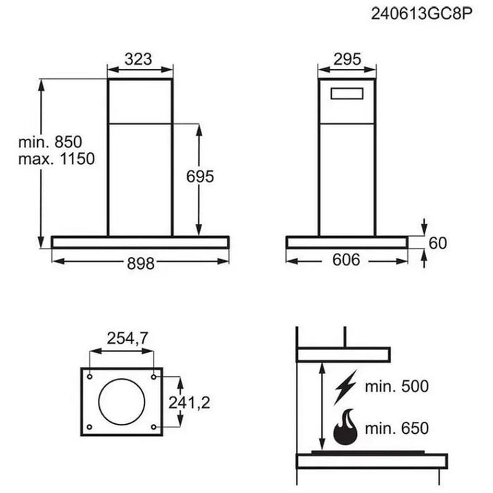Built-in hood AEG GI87D91CB (ST) - Абсорбатори<<<Уреди за вграждане<<<ZoraSite