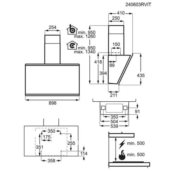 Built-in hood AEG GV77D91SB - Абсорбатори<<<Уреди за вграждане<<<ZoraSite