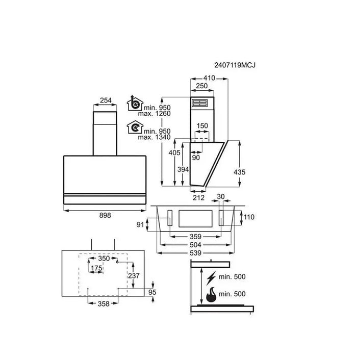 Built-in hood AEG NDV8791CT (ST) - Абсорбатори<<<Уреди за вграждане<<<ZoraSite