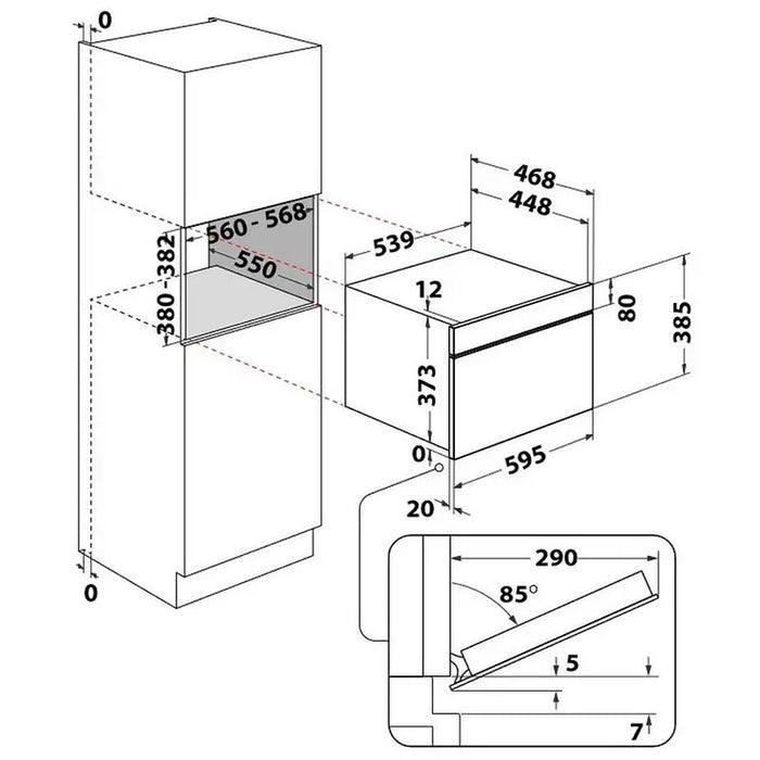 Built-in microwave WHIRLPOOL WMD44MB 31 l Grill - Микровълнови фурни за вграждане<<<Фурни за вграждане<<<Уреди за