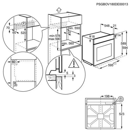 Built-in oven AEG OA5CB31SM - Фурни за вграждане<<<Уреди за вграждане<<<TechMart&&&Фурни за вграждане<<<Домакински