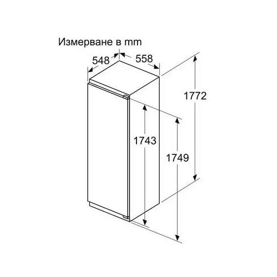 Built-in refrigerator BOSCH KIR81ADD0 - Хладилници<<<BOSCH хладилници<<<BOSCH<<<PolyComp&&&Хладилници за вграждане с