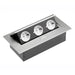 BUILT-IN SPLITTER 3 SOCKETS WITHOUT CABLE ALUMINUM GTV - Разклонители и адаптери<<<Електроматериали<<<Строителни
