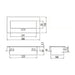 BUILT-IN SPLITTER 3 SOCKETS WITHOUT CABLE ALUMINUM GTV - Разклонители и адаптери<<<Електроматериали<<<Строителни