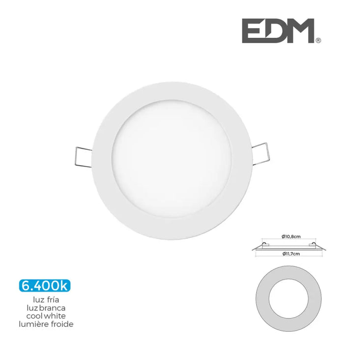 Built-in spotlight EDM 31601 Downlight A G 6 W 320 Lm (6400 K) - Декорация и Осветление<<<Дом Градина<<<BigBuy&&&LED