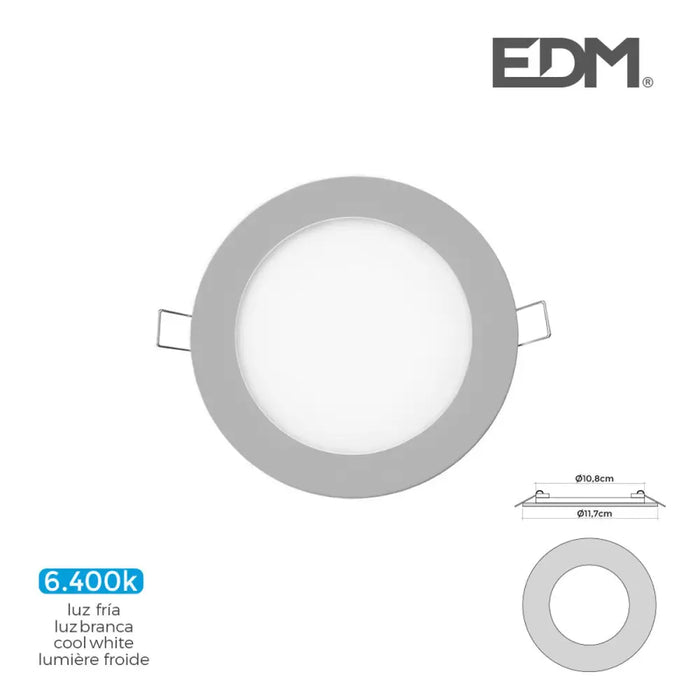 Built-in spotlight EDM 31603 Downlight A G 6 W 320 Lm (6400 K) - Декорация и Осветление<<<Дом Градина<<<BigBuy&&&LED