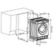 Built-in washing machine Sharp ES-NIB714BWNA-EE 1400 rpm 7.00 kg A White - Перални машини<<<Уреди за
