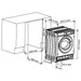 Built-in washing machine Sharp ES-NIB814BWNA-EE 1400 rpm 8.00 kg A White - Перални машини<<<Уреди за