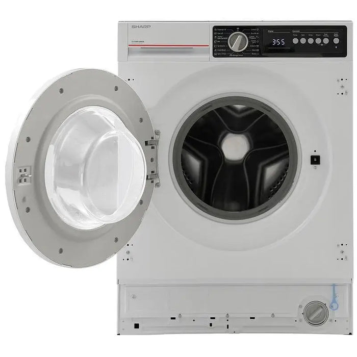Built-in washing machine Sharp ES-NIB814BWNA-EE 1400 rpm 8.00 kg A White - Перални машини<<<Уреди за