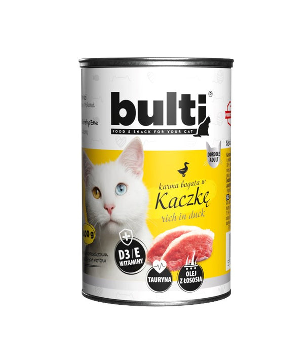 BULTI Rich in duck - wet cat food - 400g