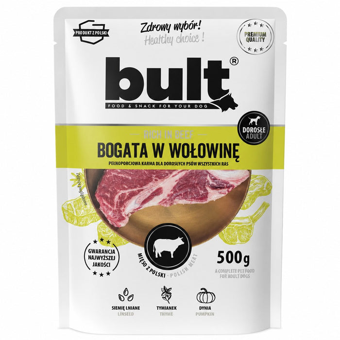 BULT Rich in Beef – wet dog food – 500g