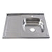 BURGUNDY KITCHEN SINK INTER CERAMIC ICK 8060AL LEFT 80X60X16 CM. - Кухненски мивки<<<Кухненски