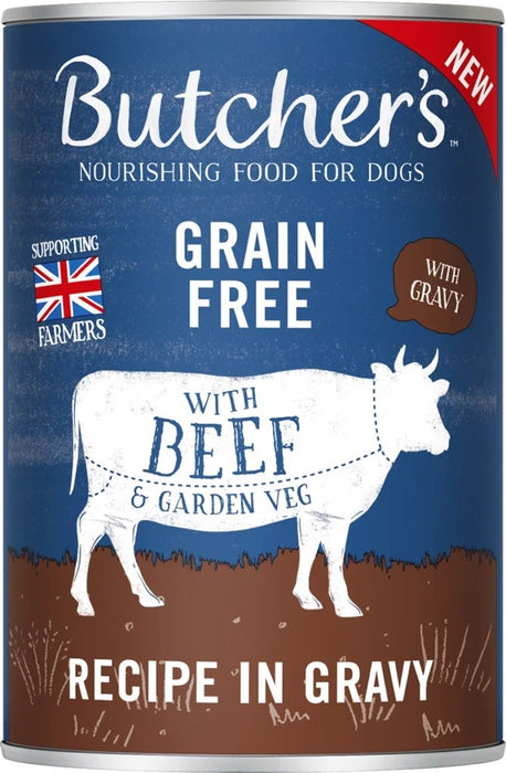 BUTCHER'S Original Mega pack mix with vegetables in gravy- wet dog food - 6 x 400g